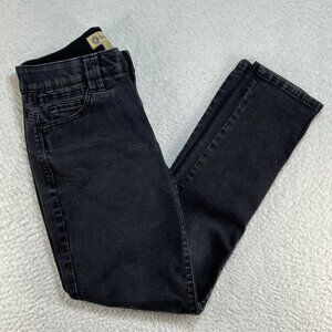 Democracy Ankle Skinny Jeans Womens Size 4 Low Rise Denim Black Jeans 28x27